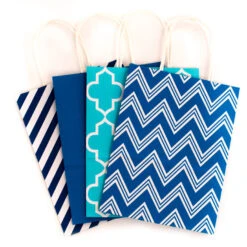 Hallmark 10.7" 12-Pack Assorted Kraft Paper Gift Bags -Hallmark online Shop 10.7 Prints and Solids 12Pack Assorted Gift Bags 5EGB6051 05