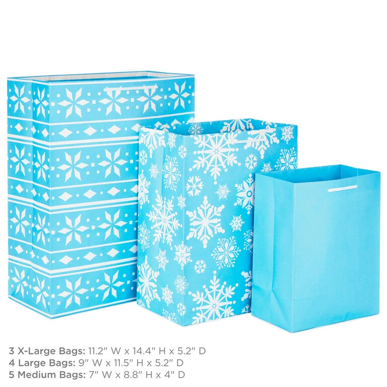 Hallmark Assorted Sizes And Designs 12-Pack Christmas Gift Bags 5 Hallmark Assorted Sizes And Designs 12-Pack Christmas Gift Bags - Image 3