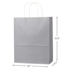 Hallmark 12.5" 12-Pack Assorted Kraft Paper Gift Bags -Hallmark online Shop 12.5 Prints and Solids 12Pack Assorted Gift Bags 5EGB6049 03