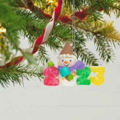 Hallmark Sweet Decade 2023 Ornament 9 Hallmark Sweet Decade 2023 Ornament -Hallmark online Shop 2023 Gumdrops and Snowman Keepsake Ornament 1599QXR8027 02