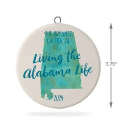 Hallmark Alabama Personalized State Ornament -Hallmark online Shop Alabama Personalized State Ornament 1999QHE1711B50 03