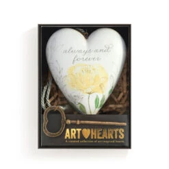 Demdaco Always & Forever Art Heart With Key Stand -Hallmark online Shop Always Forever Heart Sculpture With Key 1003480432 04