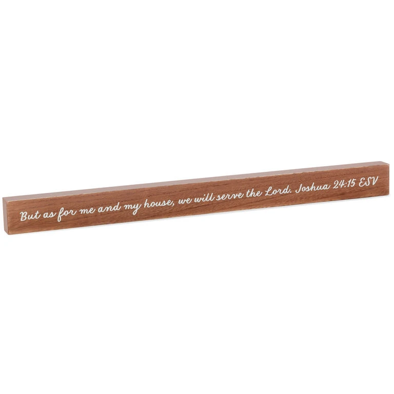 Hallmark As For Me And My House Scripture Quote Sign, 23.5x2 3 Hallmark As For Me And My House Scripture Quote Sign, 23.5x2