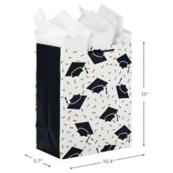 Hallmark 13" Assorted Grad Designs 3-Pack Large Gift Bags With Tissue Paper -Hallmark online Shop Assorted Grad Designs 3Pack Large Gift Bags With Tissue Paper 5GBC1015 03