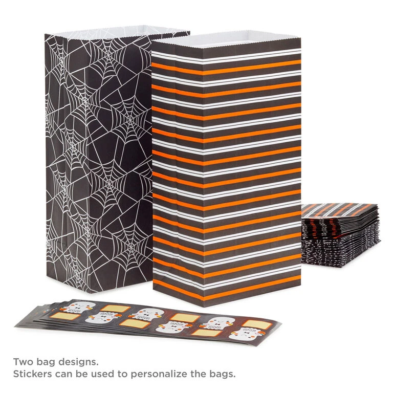 Hallmark You've Been Booed 30-Pack Halloween Paper Goodie Bags With Stickers 2 Hallmark You've Been Booed 30-Pack Halloween Paper Goodie Bags With Stickers