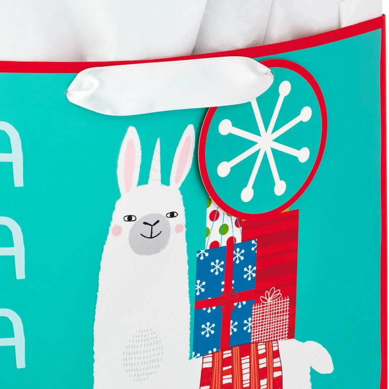 Hallmark 13" And 15.5" Assorted Kids 3-Pack Christmas Gift Bags With Tissue Paper 6 Hallmark 13" And 15.5" Assorted Kids 3-Pack Christmas Gift Bags With Tissue Paper - Image 4