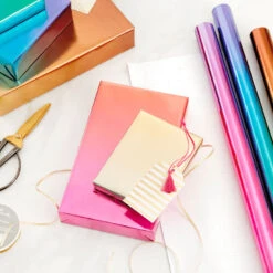Hallmark Assorted Ombré Foil 3-Pack Wrapping Paper, 60 Sq. Ft Total -Hallmark online Shop Assorted Ombr Foil Wrapping Paper 5EWR2655 03