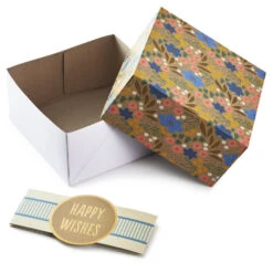 Hallmark 4", 8" And 10" Floral 3-Pack Gift Boxes With Bands -Hallmark online Shop Assorted Sizes Floral Gift Boxes With Bands 5EBC1230 03