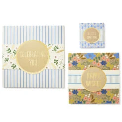 Hallmark 4", 8" And 10" Floral 3-Pack Gift Boxes With Bands -Hallmark online Shop Assorted Sizes Floral Gift Boxes With Bands 5EBC1230 06