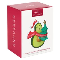 Hallmark Guacin' Around The Christmas Tree Ornament With Sound -Hallmark online Shop Avocado and Christmas Tree Keepsake Ornament 2199QGO2839 04