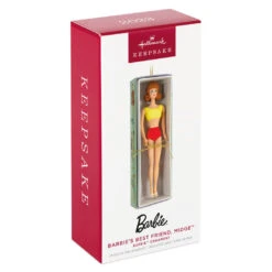 Hallmark Barbie™ Barbie's Best Friend, Midge™ Ornament -Hallmark online Shop Barbie Midge in Box Keepsake Ornament 1899QXI7009 04