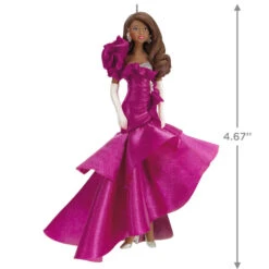 Hallmark Barbie™ Pink Collection™ 2023 Porcelain And Fabric Ornament 10 Hallmark Barbie™ Pink Collection™ 2023 Porcelain And Fabric Ornament -Hallmark online Shop Barbie in Hot Pink Dress Keepsake Ornament 4999QXI7007 03