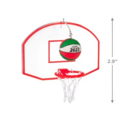 Hallmark Basketball Star 2023 Ornament -Hallmark online Shop Basketball Goal and Ball Keepsake Ornament 1399QGO2699 03