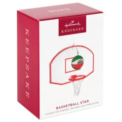 Hallmark Basketball Star 2023 Ornament -Hallmark online Shop Basketball Goal and Ball Keepsake Ornament 1399QGO2699 04