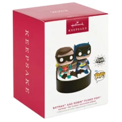 Hallmark Batman™ The Classic TV Series Batman™ And Robin™ Funko POP!® Ornament With Light And Sound -Hallmark online Shop Batman and Robin Funko Keepsake Ornament 3299QXI6299 04