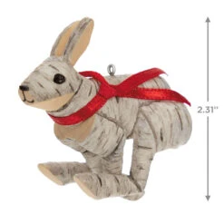 Hallmark Birch Hare Ornament -Hallmark online Shop Birch Wood Rabbit Keepsake Ornament 1599QGO2969 03