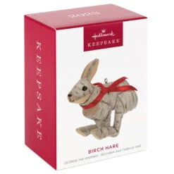 Hallmark Birch Hare Ornament -Hallmark online Shop Birch Wood Rabbit Keepsake Ornament 1599QGO2969 04