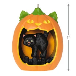 Hallmark Happy Halloween! Ornament 10 Hallmark Happy Halloween! Ornament -Hallmark online Shop Black Cat Pumpkin Diorama Keepsake Ornament 1799QFO5311 03