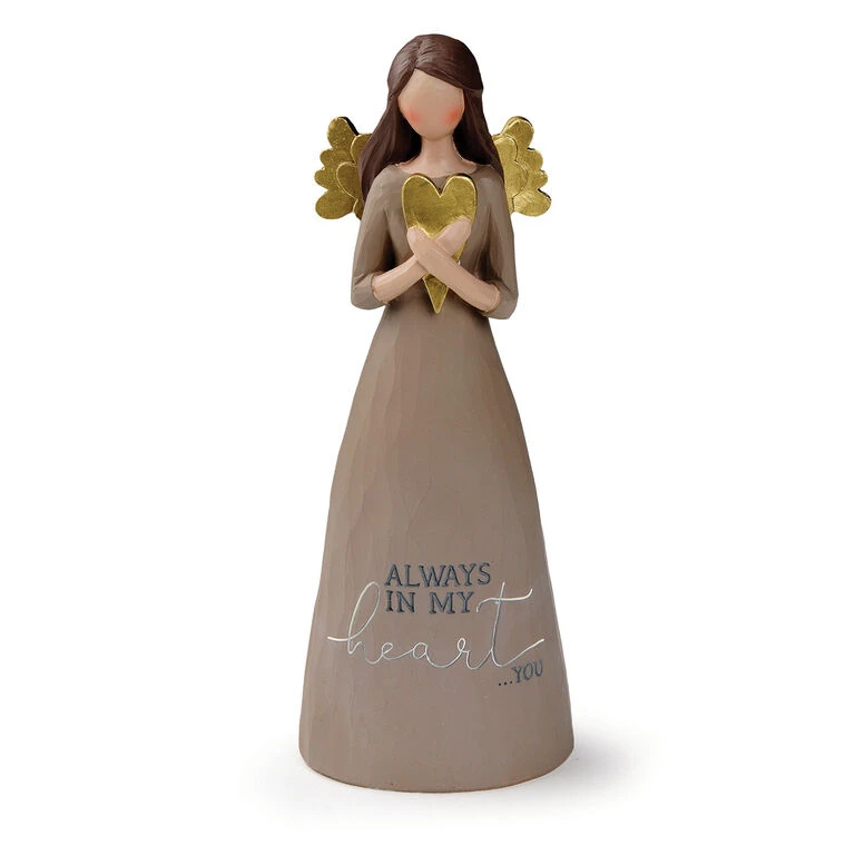 Blossom Bucket Always In My Heart Angel Figurine, 8" 3 Blossom Bucket Always In My Heart Angel Figurine, 8"
