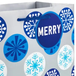 Hallmark Blue And Silver 8-Pack Holiday Gift Bags, Assorted Sizes And Designs -Hallmark online Shop Blue and Silver Holiday Gift Bags Bulk Pack XGB4895 05
