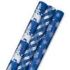 Hallmark Blue And White 3-Pack Holiday Wrapping Paper Assortment, 120 Sq. Ft. 1 Hallmark Blue And White 3-Pack Holiday Wrapping Paper Assortment, 120 Sq. Ft. -Hallmark online Shop Blue and White Holiday Wrapping Paper Assortment 5JXW1256 01