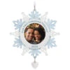 Hallmark Our First Christmas Together Snowflake 2023 Photo Frame Ornament -Hallmark online Shop BlueWhite Snowflake Picture Frame Keepsake Ornament 1699QGO2879 01