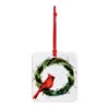 Cardinal On Holly Wreath Magnet Ornament And Matching Card -Hallmark online Shop Cardinal Magnet Ornament With Card 2020230116 01