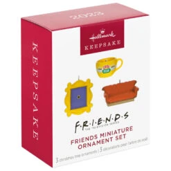 Hallmark Mini Friends Coffee Cup, Frame And Couch Ornaments, Set Of 3 12 Hallmark Mini Friends Coffee Cup, Frame And Couch Ornaments, Set Of 3 -Hallmark online Shop Central Perk Mug Couch Frame Keepsake Ornaments 2199QXM9257 04