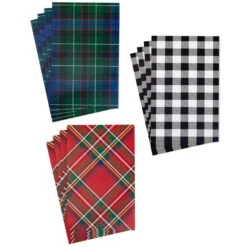 Hallmark Checks And Plaids 12-Pack Designed Shirt Boxes -Hallmark online Shop Checks and Plaids 12Pack Designed Shirt Boxes 5XBC1124 05