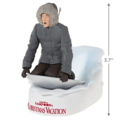 Hallmark National Lampoon's Christmas Vacation™ Don't Try This At Home, Kids! Ornament With Light And Sound -Hallmark online Shop Christmas Vacation Clark on Sled Keepsake Ornament 2499QXI6269 03