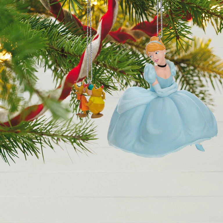 Hallmark Disney Cinderella Jaq And Gus Love Cinderelly Christmas Ornaments, Set Of 2 4 Hallmark Disney Cinderella Jaq And Gus Love Cinderelly Christmas Ornaments, Set Of 2 - Image 2
