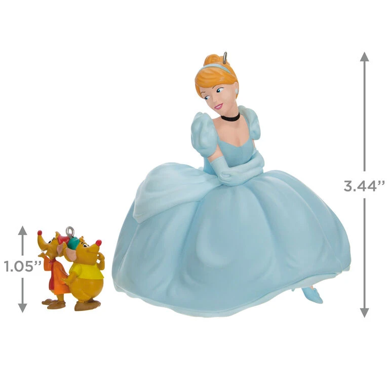 Hallmark Disney Cinderella Jaq And Gus Love Cinderelly Christmas Ornaments, Set Of 2 5 Hallmark Disney Cinderella Jaq And Gus Love Cinderelly Christmas Ornaments, Set Of 2 - Image 3