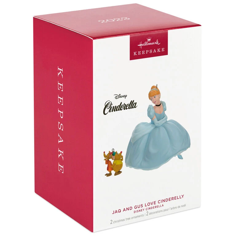 Hallmark Disney Cinderella Jaq And Gus Love Cinderelly Christmas Ornaments, Set Of 2 6 Hallmark Disney Cinderella Jaq And Gus Love Cinderelly Christmas Ornaments, Set Of 2 - Image 4