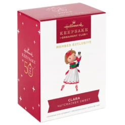 Hallmark Nutcracker Sweet Clara 2023 Exclusive Ornament 12 Hallmark Nutcracker Sweet Clara 2023 Exclusive Ornament -Hallmark online Shop Clara With Nutcracker Keepsake Ornament 1799QXC5621 04