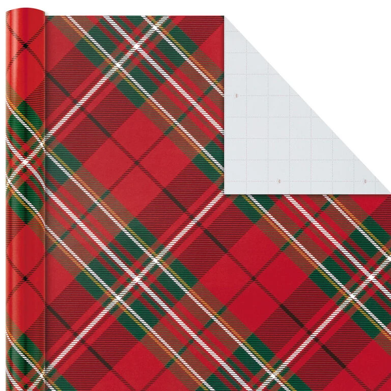 Hallmark Classic Plaids 4-Pack Wrapping Paper Assortment, 120 Sq. Ft. 5 Hallmark Classic Plaids 4-Pack Wrapping Paper Assortment, 120 Sq. Ft. - Image 3