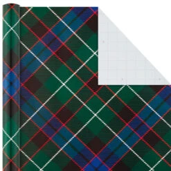 Hallmark Classic Plaids 4-Pack Wrapping Paper Assortment, 120 Sq. Ft. 14 Hallmark Classic Plaids 4-Pack Wrapping Paper Assortment, 120 Sq. Ft. -Hallmark online Shop Classic Plaids Christmas Wrapping Paper Assortment 5JXW1040 05
