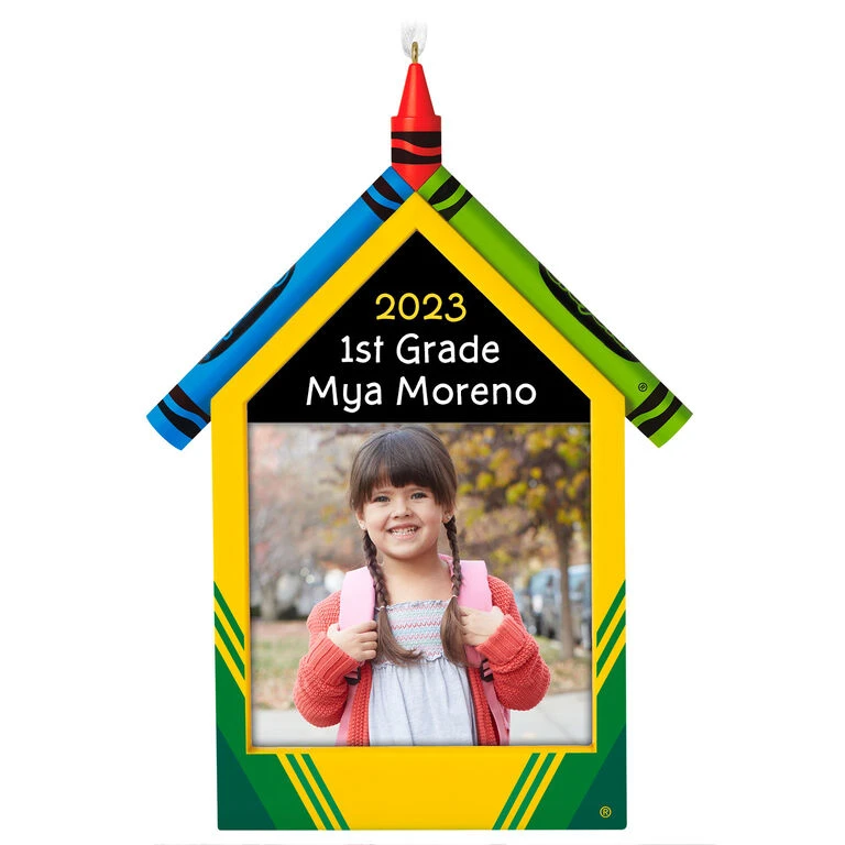 Hallmark Crayola® A Colorful School Year Personalized Photo Frame Ornament 3 Hallmark Crayola® A Colorful School Year Personalized Photo Frame Ornament