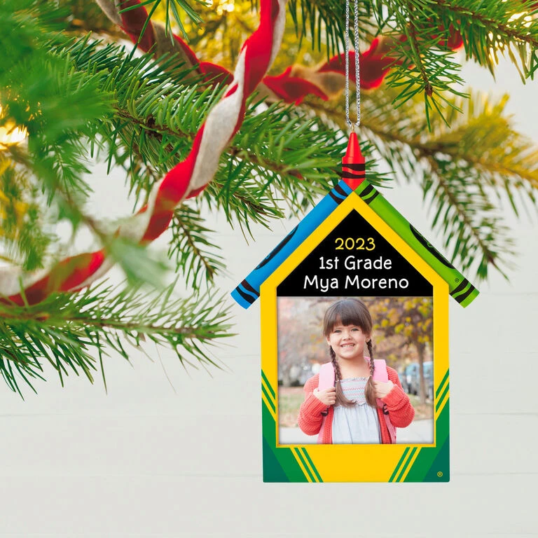 Hallmark Crayola® A Colorful School Year Personalized Photo Frame Ornament 4 Hallmark Crayola® A Colorful School Year Personalized Photo Frame Ornament - Image 2