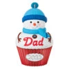 Hallmark Dad Cupcake 2023 Ornament -Hallmark online Shop Dad Snowman Cupcake 2023 Keepsake Ornament 1399QGO2537 01