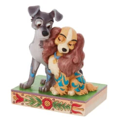 Enesco Jim Shore Disney Lady And The Tramp Love Scene, 4.5" -Hallmark online Shop Disney Jim Shore Lady and the Tramp Love Scene 6010885 02