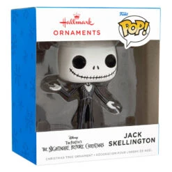Disney Tim Burton's The Nightmare Before Christmas Jack Skellington Funko POP!® Hallmark Ornament -Hallmark online Shop Disney Tim Burtons The Nightmare Before Christmas Jack Skellington Funko POP Christmas Ornament 3HCM1114 04