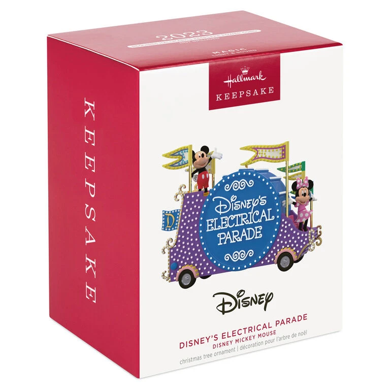 Hallmark Disney Mickey Mouse Disney's Electrical Parade Musical Ornament With Light 6 Hallmark Disney Mickey Mouse Disney's Electrical Parade Musical Ornament With Light - Image 4