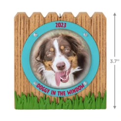 Hallmark Doggy In The Window 2023 Photo Frame Ornament 10 Hallmark Doggy In The Window 2023 Photo Frame Ornament -Hallmark online Shop Doggy in Window Fence Picture Frame Keepsake Ornament 1599QGO2599 03