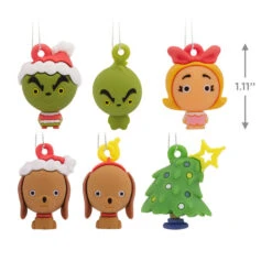 Mini Dr. Seuss's How The Grinch Stole Christmas!™ Shatterproof Hallmark Ornaments, Set Of 6 -Hallmark online Shop Dr. Seuss How the Grinch Stole Christmas Miniature Christmas Ornaments Set of 6 3HCM912 04