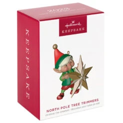 Hallmark North Pole Tree Trimmers Ornament -Hallmark online Shop Elf With Christmas Tree Keepsake Ornament 1799QXR8069 04