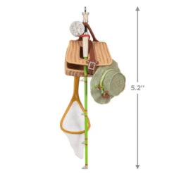 Hallmark Feelin' Fishy 2023 Ornament -Hallmark online Shop Fishing Gear Keepsake Ornament 1699QGO2899 03