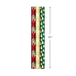 Hallmark Traditional 3-Pack Foil Christmas Wrapping Paper Assortment, 60 Sq. Ft. 17 Hallmark Traditional 3-Pack Foil Christmas Wrapping Paper Assortment, 60 Sq. Ft. -Hallmark online Shop Foil Christmas Wrapping Paper Assortment 5JXW1065 08