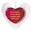 Hallmark Forever Loved Memorial Heart And Angel Wings Text Personalized Ornament -Hallmark online Shop Forever Loved Memorial Heart and Angel Wings Personalized Keepsake Ornament 2499QHE2119B1 01