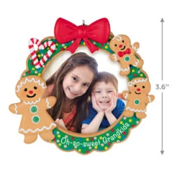 Hallmark Oh-So-Sweet Grandkids Photo Frame Ornament 10 Hallmark Oh-So-Sweet Grandkids Photo Frame Ornament -Hallmark online Shop Gingerbread Grandkids Picture Frame Keepsake Ornament 1599QGO2589 03