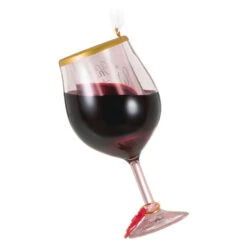 Hallmark Oh, What Fun It Is To Wine Ornament -Hallmark online Shop Glass of Red Wine Keepsake Ornament 1599QGO2919 06